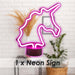 Unicorn Mancave Neon Light Battery Powered Multi - 28cm x 59cm
