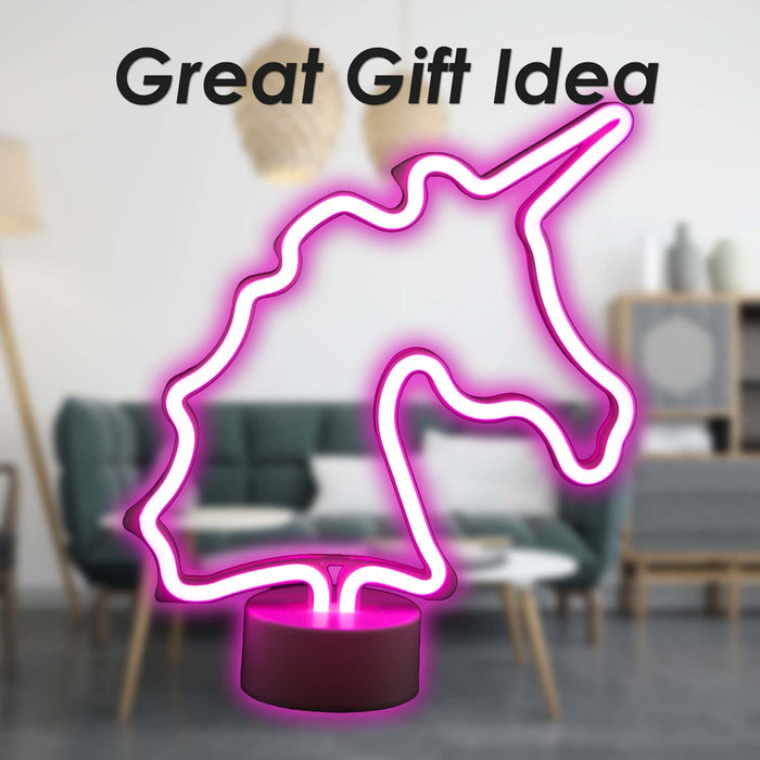 Unicorn Mancave Neon Light Battery Powered Multi - 28cm x 59cm