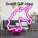Unicorn Mancave Neon Light Battery Powered Multi - 28cm x 59cm