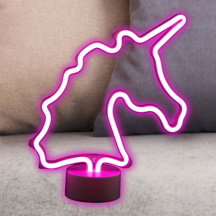 Unicorn Mancave Neon Light Battery Powered Multi - 28cm x 59cm