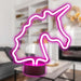 Unicorn Mancave Neon Light Battery Powered Multi - 28cm x 59cm