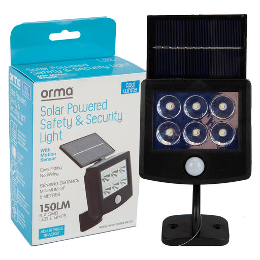 Orma Solar Security Light House Protection Black - 16cm x 10cm