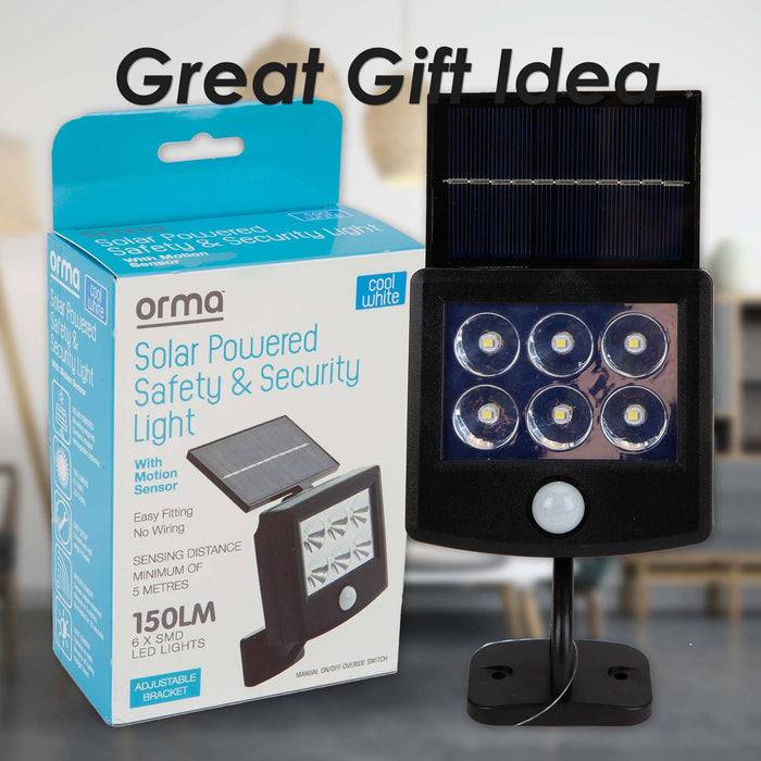 Orma Solar Security Light House Protection Black - 16cm x 10cm