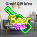Beer Time Mancave Neon Light USB Powered Multi - 48cm x 28cm