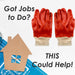 Gardening Work Gloves Dipped Red Garden Tools Accessories, Garden Work 16cm Red