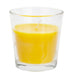 Glass Cup Citronella Candle Natural Insect Repellent, Summer Evening  8cm Yellow