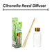 Citronella Reed Diffuser 30ml Outdoor Natural Insect Repellent, Summer Evening  8cm