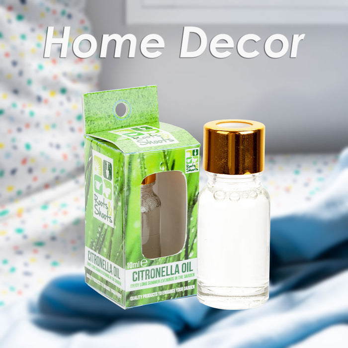 Citronella Oil 10ml Natural Insect Repellent, Summer Evening 6cm Clear