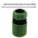 Female Hose Fitting Half Inch Snap Action Gardening Tools Accessories  5cm Green