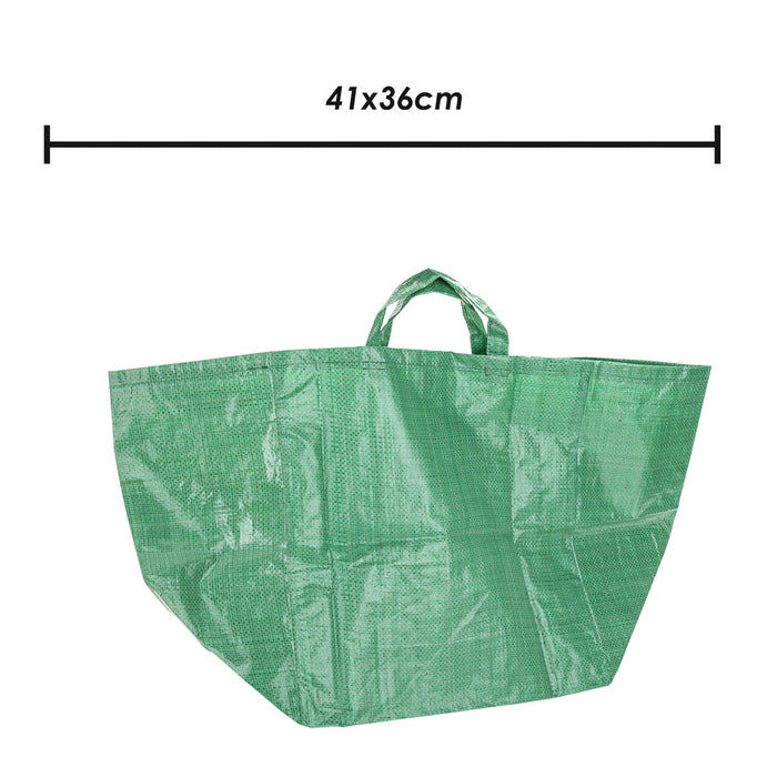 Jumbo Garden Bags Strong Secure Handles, Refuse Sacks Large 41cm x 36cm Green