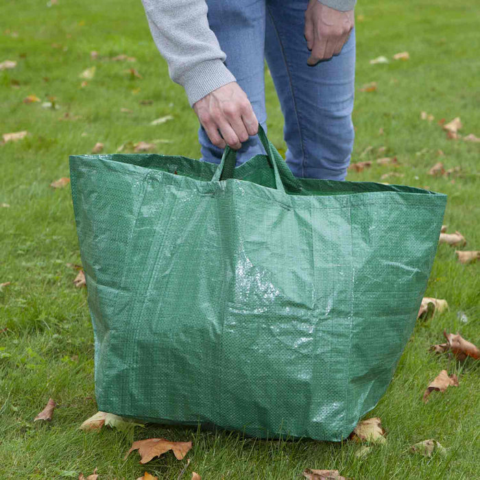 Jumbo Garden Bags Strong Secure Handles, Refuse Sacks Large 41cm x 36cm Green
