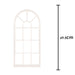 Arched Garden Mirror for Gardens Distressed 2. White
