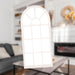 Arched Garden Mirror Mirror for Gardens Distressed 34. 5cm 69. 5 x 2. 5cm White