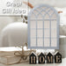 Arched Garden Mirror Mirror for Gardens Distressed 50. 5cm X 78. 5cm X 3cm Grey