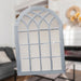 Arched Garden Mirror Mirror for Gardens Distressed 50. 5cm X 78. 5cm X 3cm Grey