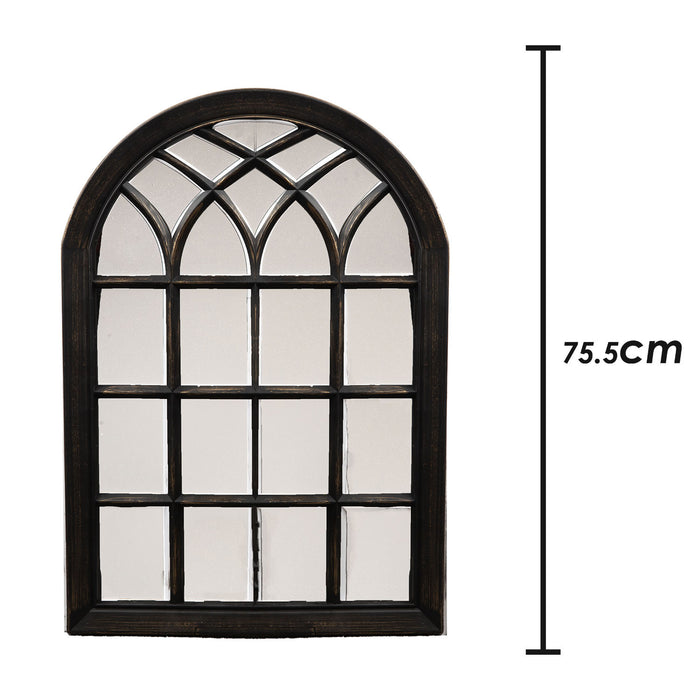 Arched Garden Mirror for Gardens Distressed 50. 78. X Bronze