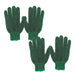 Garden Gloves Rubber Dot Grip Strech  Tools Accessories  2 One Size Green