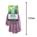 Garden Gloves Rubber Dot Grip Strech Garden Tools Accessories  2 One Size Pink