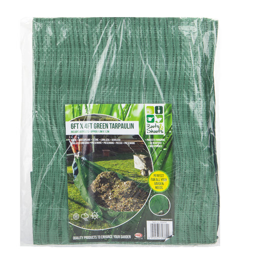 Tarpaulin Eyelets Tarp Provides Elements Protection 6 x Green