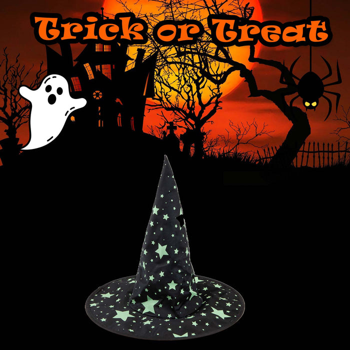 Halloween Witch Hat Glow in the Dark Hallows Party, Trick or Treat 44.