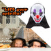 Halloween Clown Mask with Hood Halloween Party, Trick or Treat 46. 8cm White