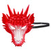 Halloween Dragon Mask Halloween Party, Trick or Treat 31.6cm Red