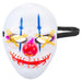 Halloween Clown Mask Neon Lit 3 Mode Mask Trick or Treat Party 27.9cm White