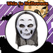 Halloweeen White Skull Mask with Hood Halloween Party, Trick or Treat 34cm White
