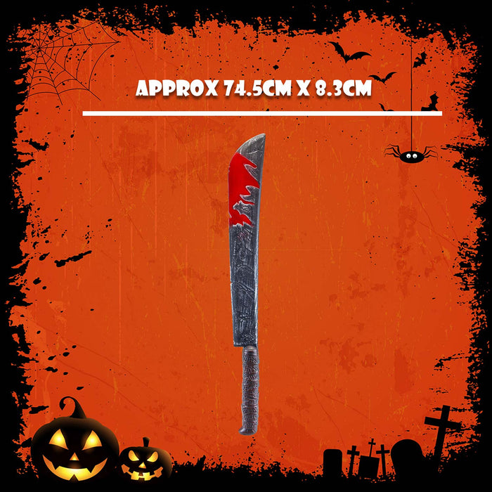 Long Bloody Knife Halloween Prop Halloween Party, Trick or Treat 74.5cm Grey