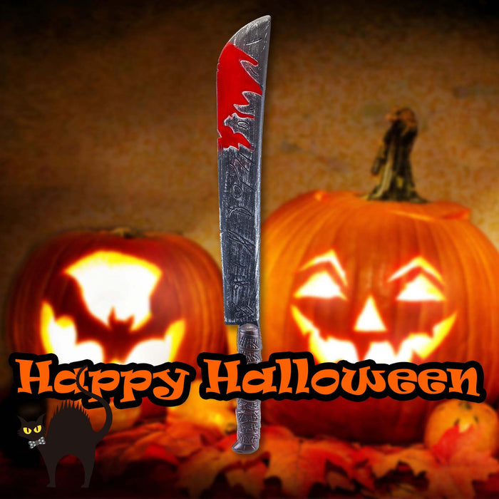 Long Bloody Knife Halloween Prop Halloween Party, Trick or Treat 74.5cm Grey