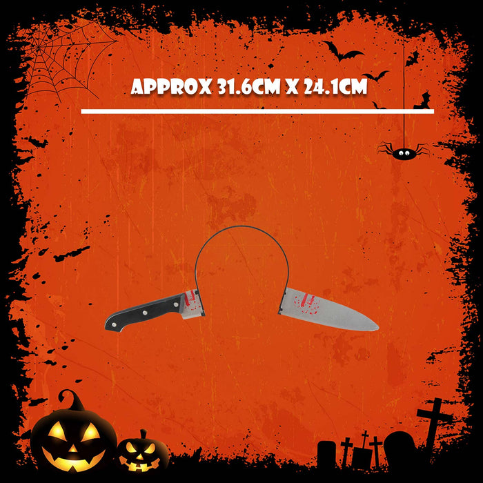 Halloween Bloody Knife Halloween Party, Trick or Treat 31.6cm Grey