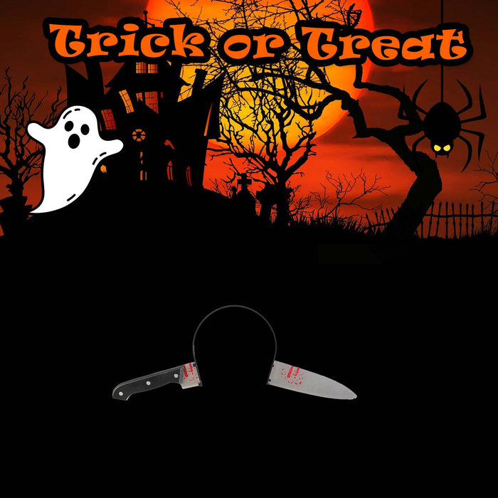 Halloween Bloody Knife Halloween Party, Trick or Treat 31.6cm Grey