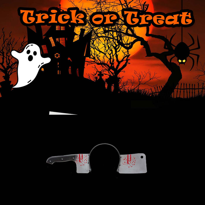 Halloween Bloody Cleaver Headband Halloween Party, Trick or Treat 34.7cm Grey