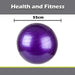 Exercise Ball Hand Pump Included 55cm x 55cm Purple X 1