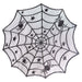 Halloween Tablecloth with Spiders Web Trick or Treat Party 100cm White