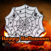 Halloween Tablecloth with Spiders Web Trick or Treat Party 100cm White