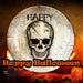 Halloween Skull Bowl Round Dish Party, Trick or Treat White
