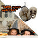 Halloween Skulls Decoration Pack Trick or Treat Party 7cm 5 Pack White
