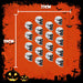 Halloween Skulls Decoration | 18 Pack | Party Decoration | White