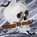 Halloween Skull With Moving Jaw Decoration | Party Accessories | White