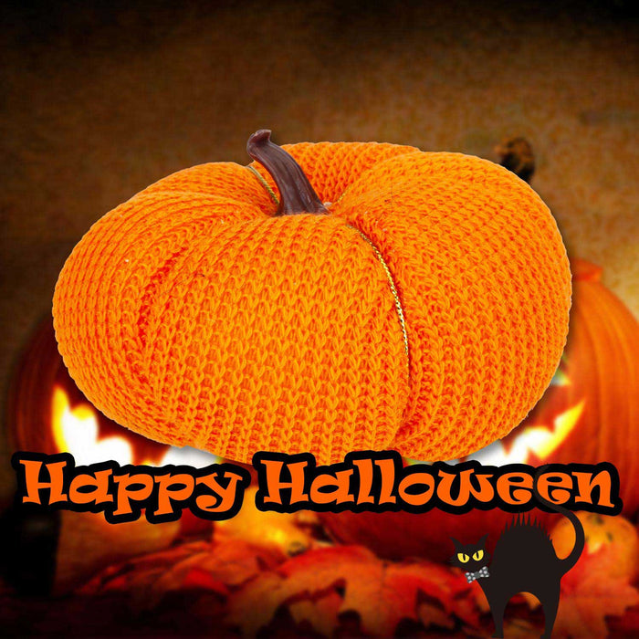 Pumpkin Soft Toy Halloween Themed Plush 5.5cm x 10.5cm White X 1