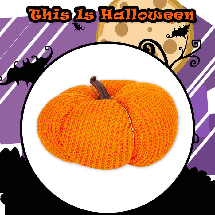 Pumpkin Soft Toy Halloween Themed Plush 5.5cm x 10.5cm White X 1