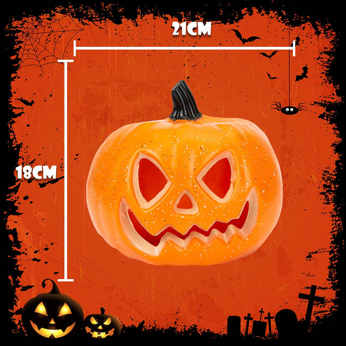 Halloween Light Up LED Pumpkin Decoration | Party Accessories | Orange