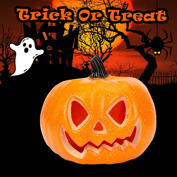 Halloween Light Up LED Pumpkin Decoration | Party Accessories | Orange