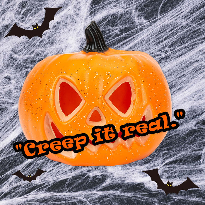 Halloween Light Up LED Pumpkin Decoration | Party Accessories | Orange