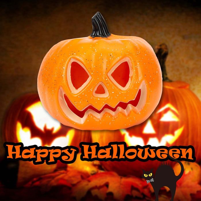 Halloween Light Up LED Pumpkin Decoration | Party Accessories | Orange