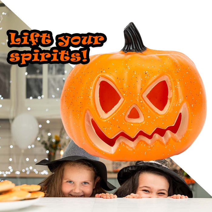 Halloween Light Up LED Pumpkin Decoration | Party Accessories | Orange