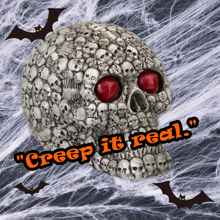 Halloween Skull LED Decoration | Party Accessories | Grey