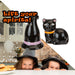 Halloween Hat & Cat Cruet Set Decoration | Party Accessories | Black