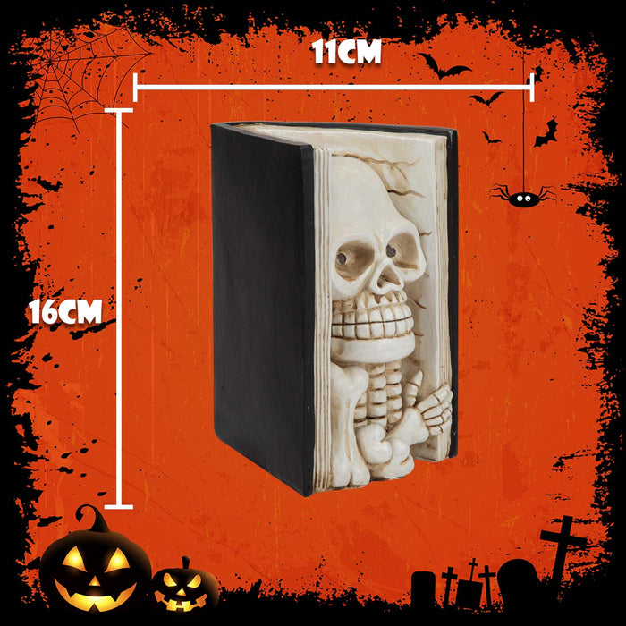 Halloween Skull Book LED Decoration | Party Accessories | Black
